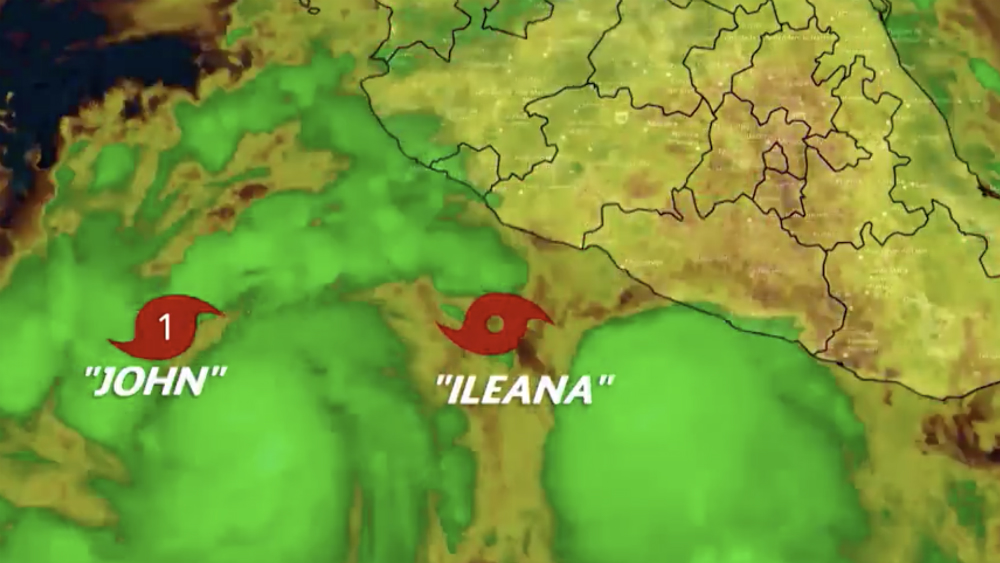 Huracán John absorberá a tormenta tropical Ileana