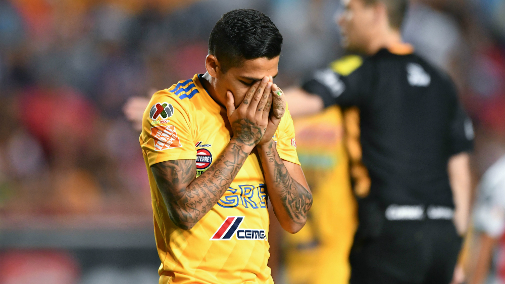 Aquino será baja de Tigres por tres semanas debido a lesión