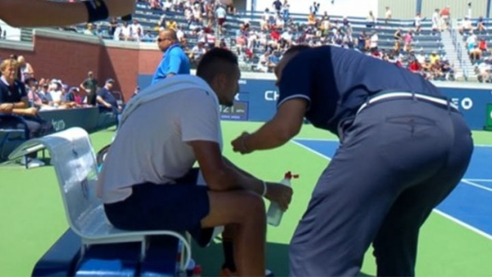 #Video Juez le pide a Nick Kyrgios que se esfuerce más durante partido