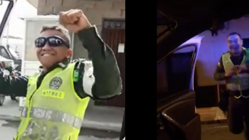 #Video Policías colombianos realizan el “Kiki Challenge”