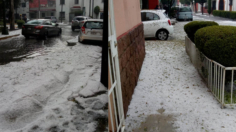 Lluvias generan inundaciones en Azcapotzalco y Tlalpan - lluvia-granizo-azcapotzalco