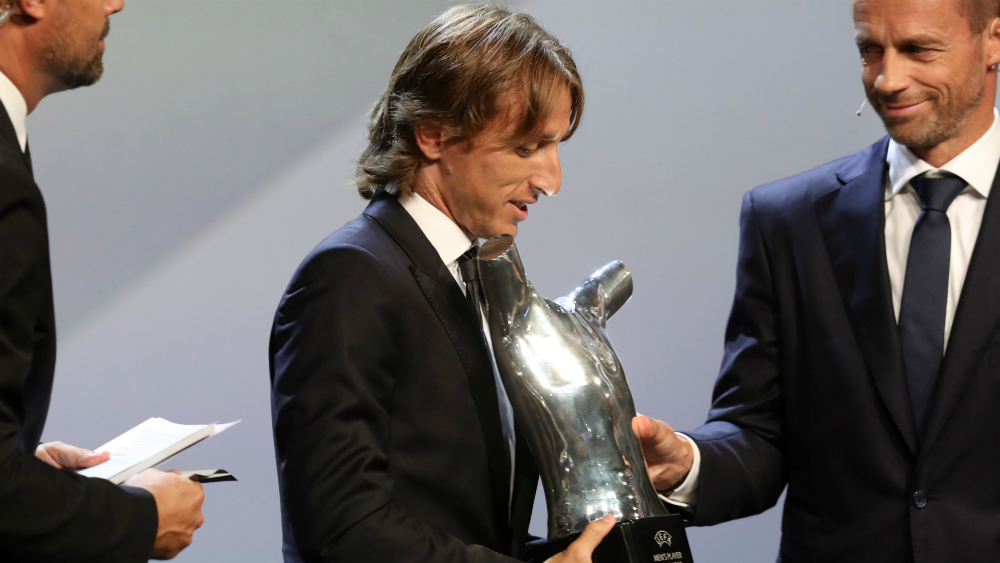 Modric destrona a Cristiano Ronaldo como mejor jugador UEFA