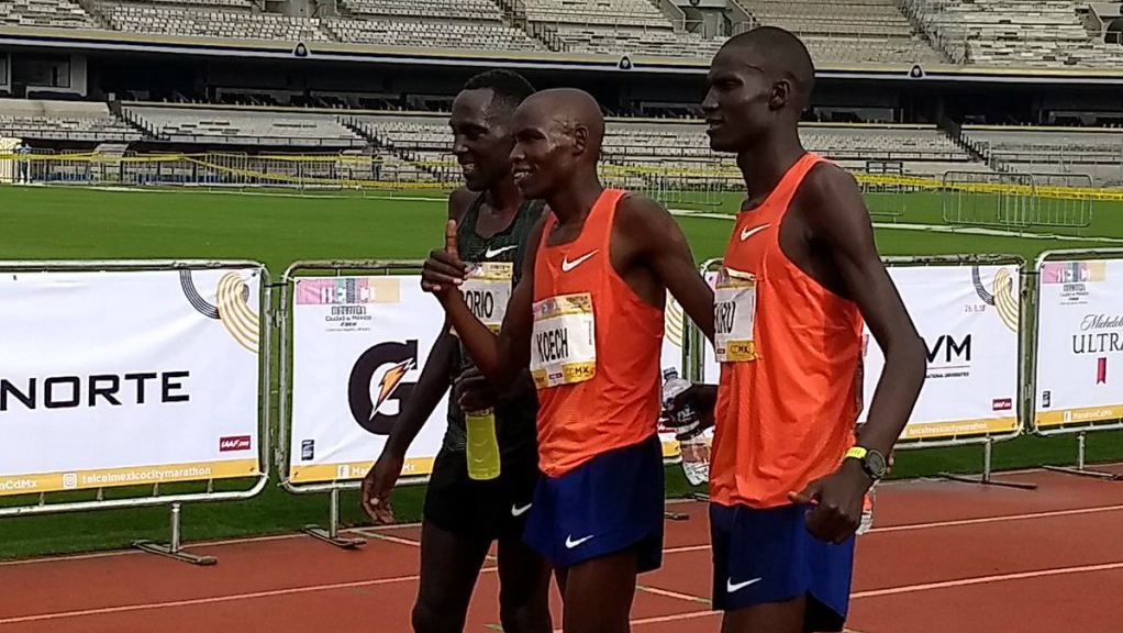 Kenia acapara el podio del Maratón de la Ciudad de México