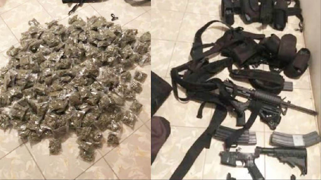 Aseguran a líder y cómplices de grupo criminal de San Luis Potosí - mariguana-y-armas-slp-jpg