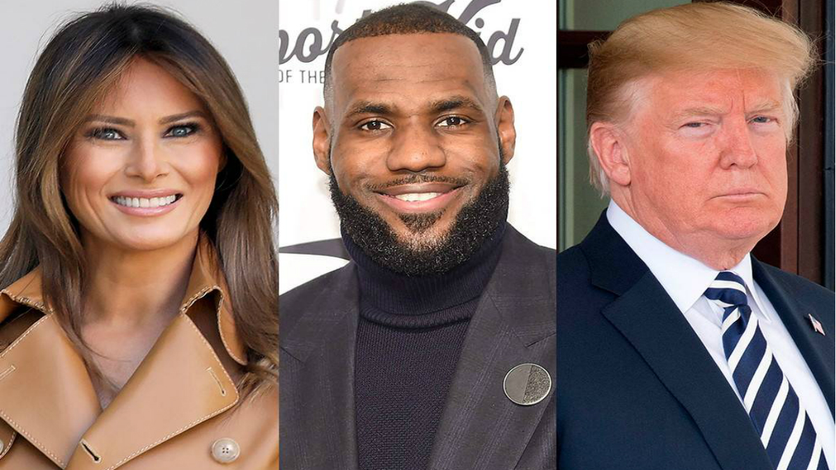 Melania muestra su apoyo a LeBron James tras ataque de Trump