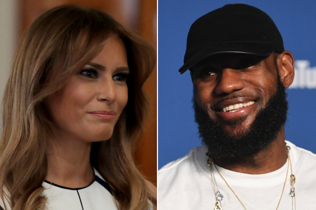 Melania muestra su apoyo a LeBron James tras ataque de Trump - melania-lebron