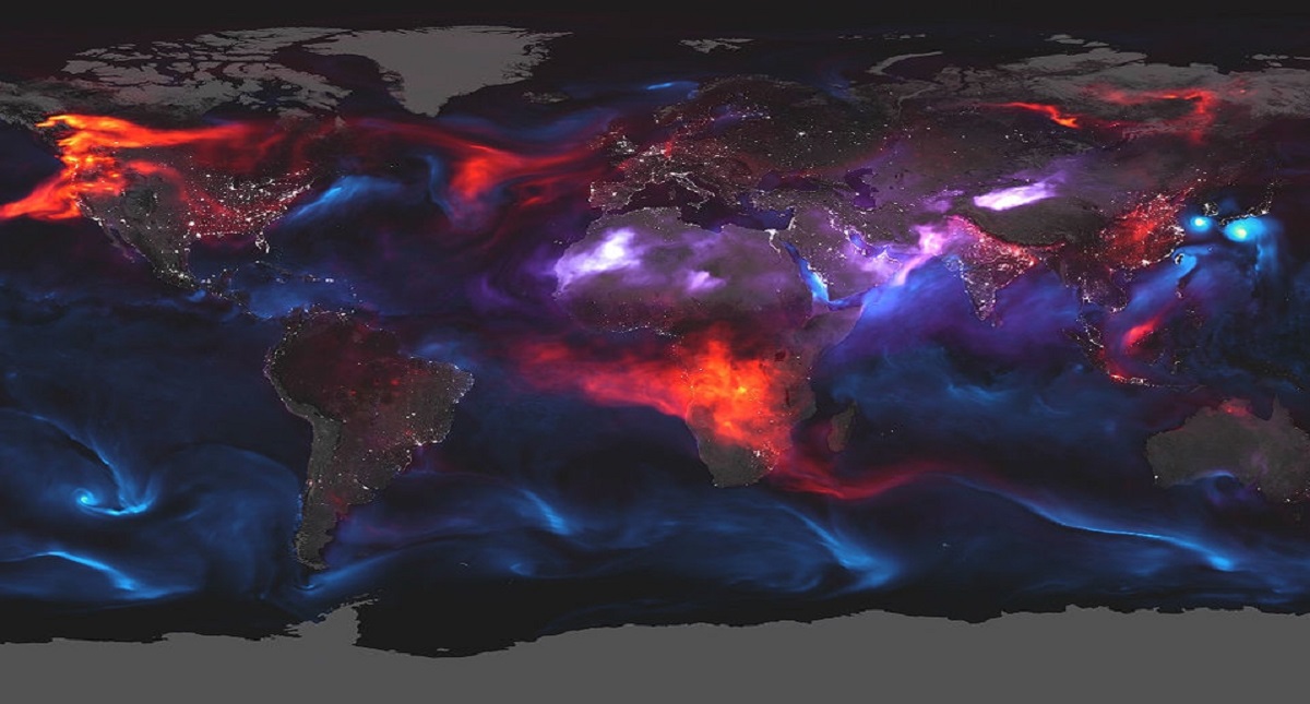 NASA revela los gases y partículas que abundan en el aire