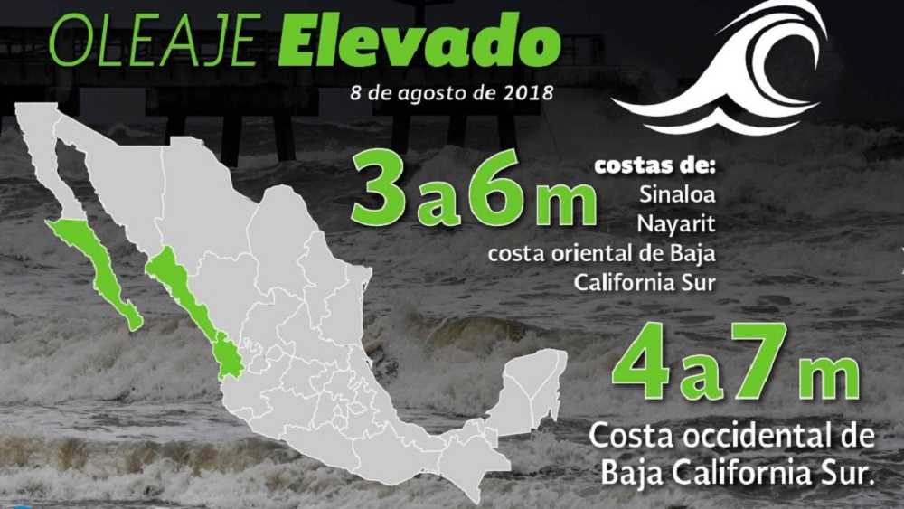 Huracán John se degrada a categoría 1 - oleaje-elevado