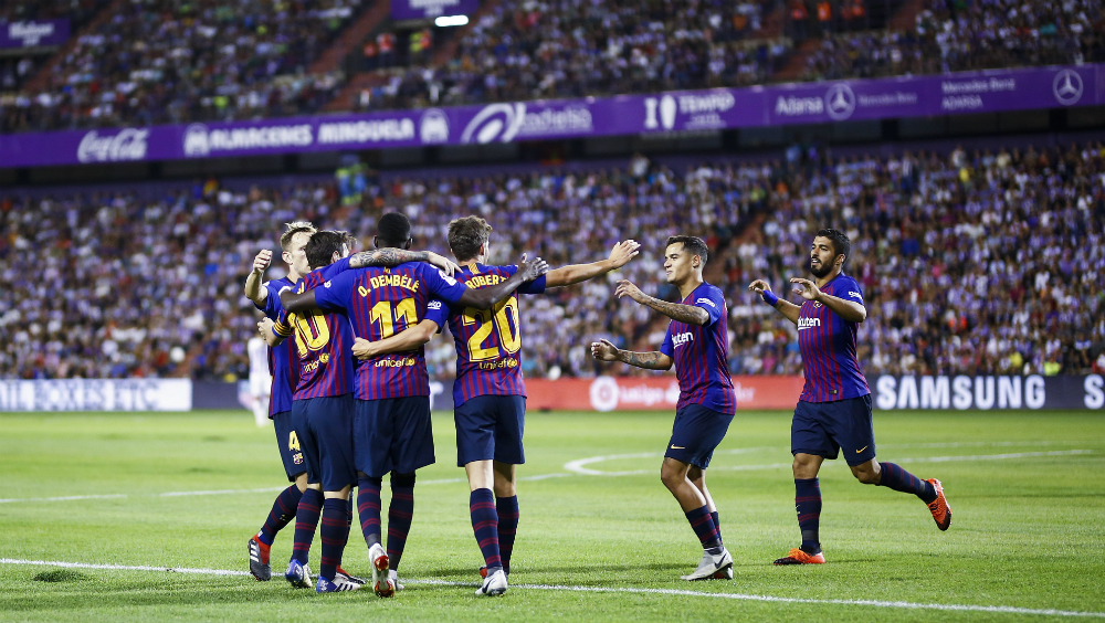 Barcelona sufre para ganar en Valladolid - ousmane-dembele-gol-2