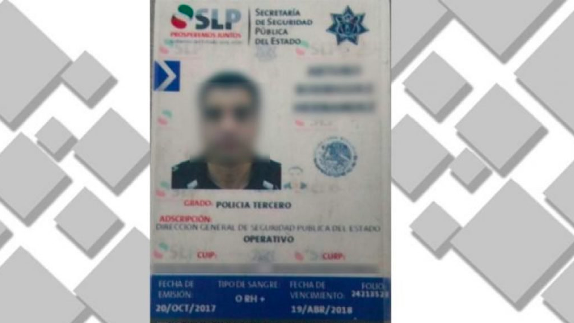 Detienen a policía con droga a bordo de auto robado en San Luis Potosí