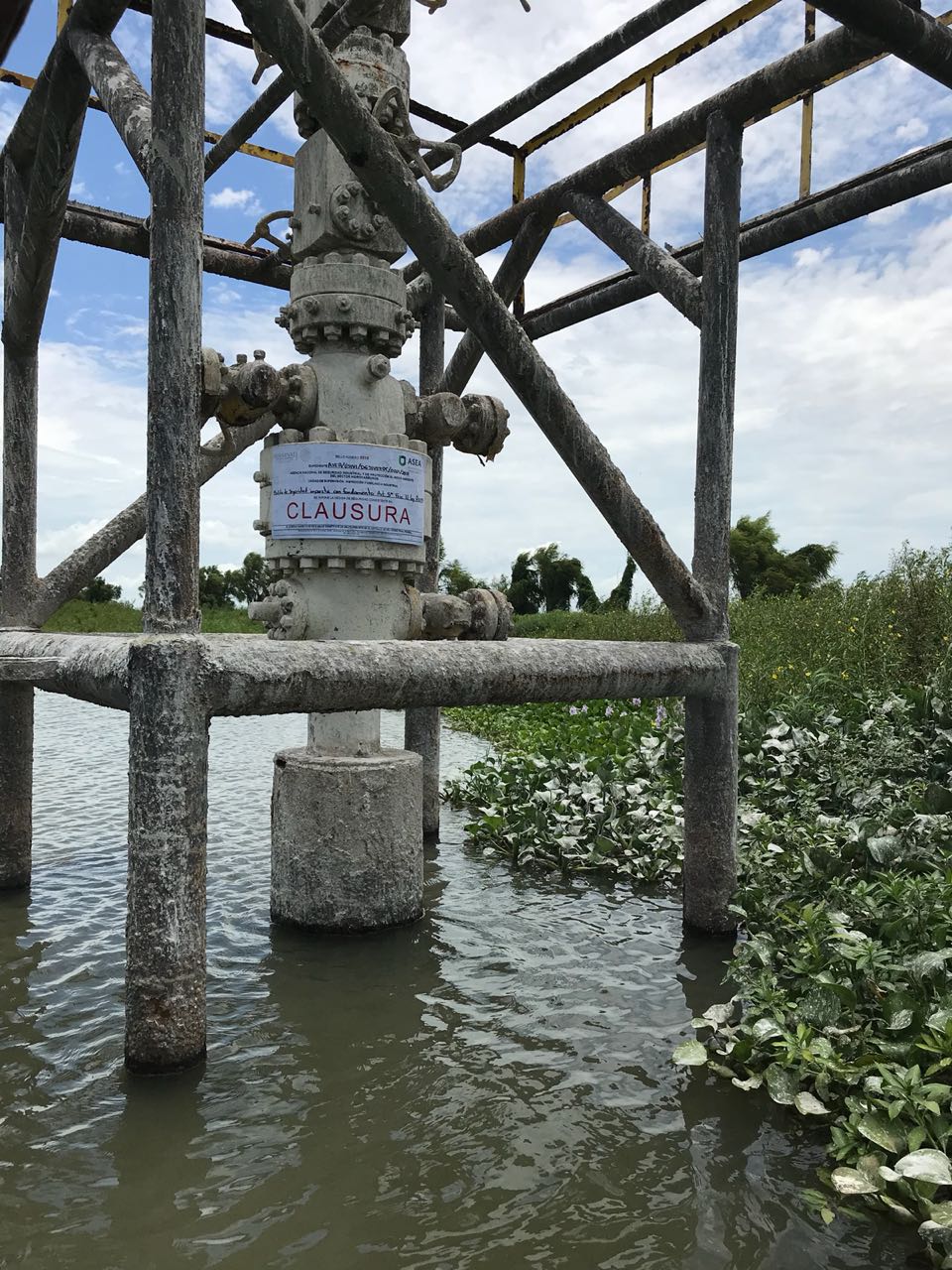 Clausuran pozo en hábitat de manatíes en Tabasco - pozo-usumacinta-asea-centla-tabasco-2