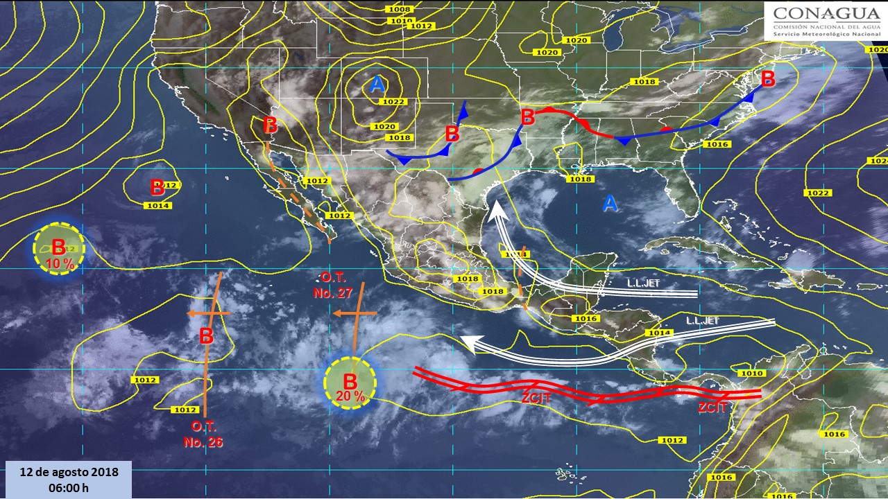 Persisten las lluvias en la mayor parte del país - pronostico-domingo-12-2