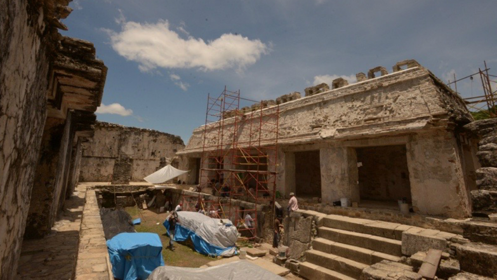 Encuentran máscara de Pakal en Chiapas - restauracion-el-palacio