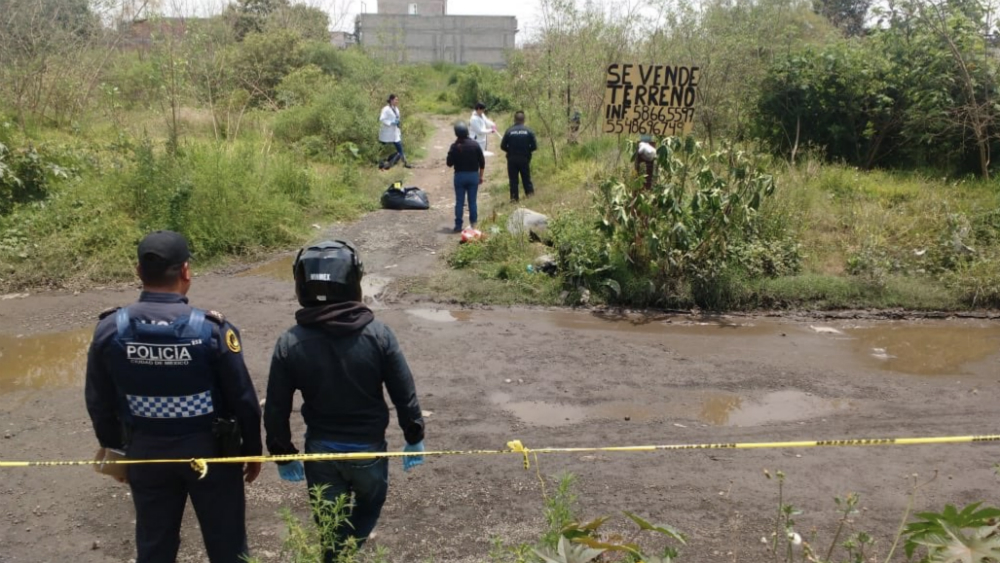 Hallan restos humanos dentro de bolsa en Tláhuac