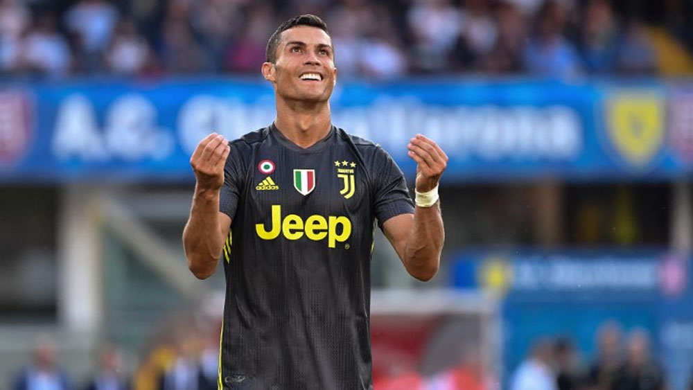 Juventus gana en debut de Cristiano Ronaldo en la Serie A