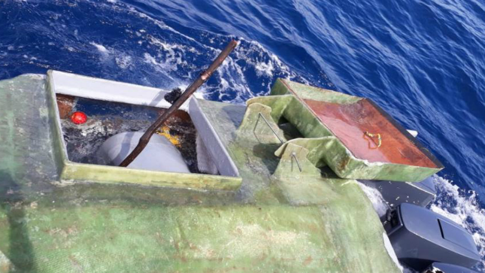 Hallan en Colombia un submarino con 748 kilos de cocaína