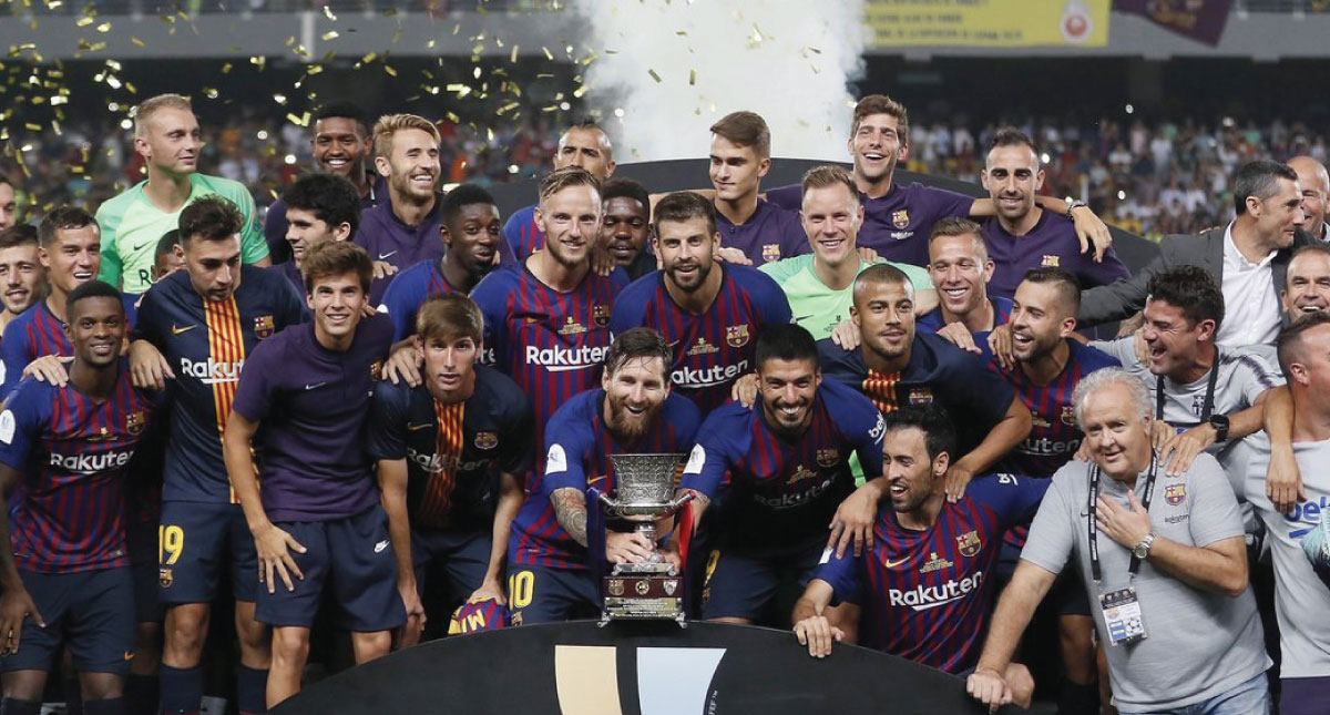 Barcelona se lleva la Supercopa de España al vencer al Sevilla 1-2