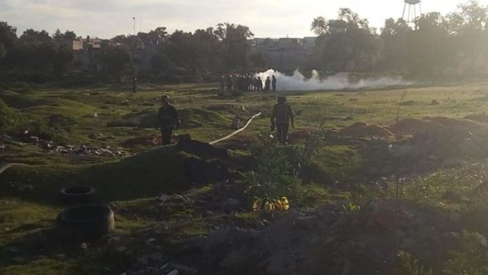 Fuga de gas en toma clandestina de Ecatepec