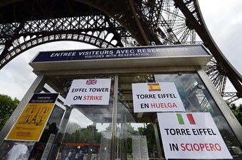 Cierran la Torre Eiffel por conflicto laboral - torre-eiffel-huelga