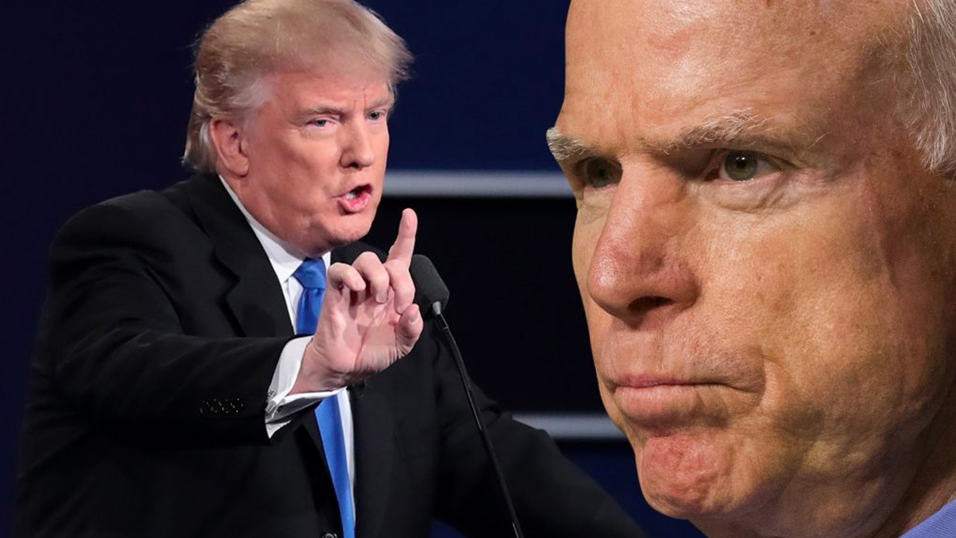 Trump finalmente expresa "respeto" por la muerte de John McCain - trump-john-mc