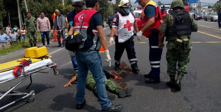 Volcadura de camión militar deja un muerto en Tlaxcala - volcadura-camion-militar-tlaxcala1
