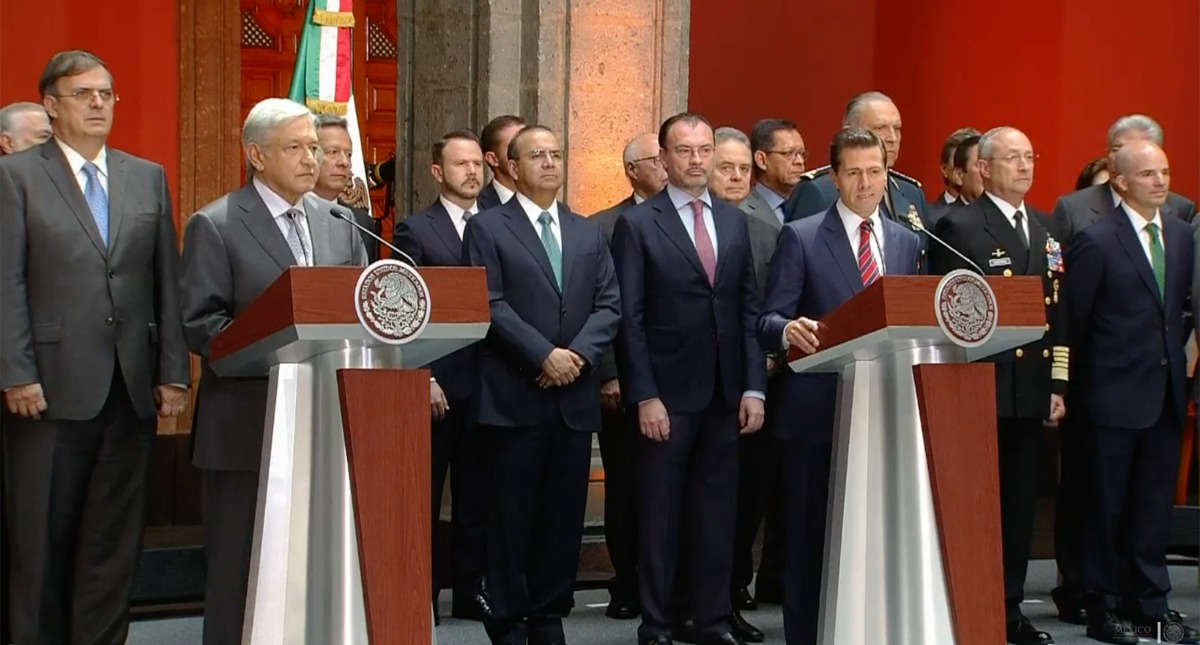 Inicia formalmente la transición del gobierno federal Inicia formalmente la transición del gobierno federal