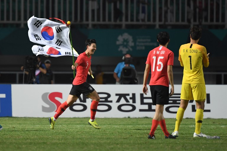 Corea del Sur gana los Juegos Asiáticos y Son libra servicio militar - 000-18s0xl