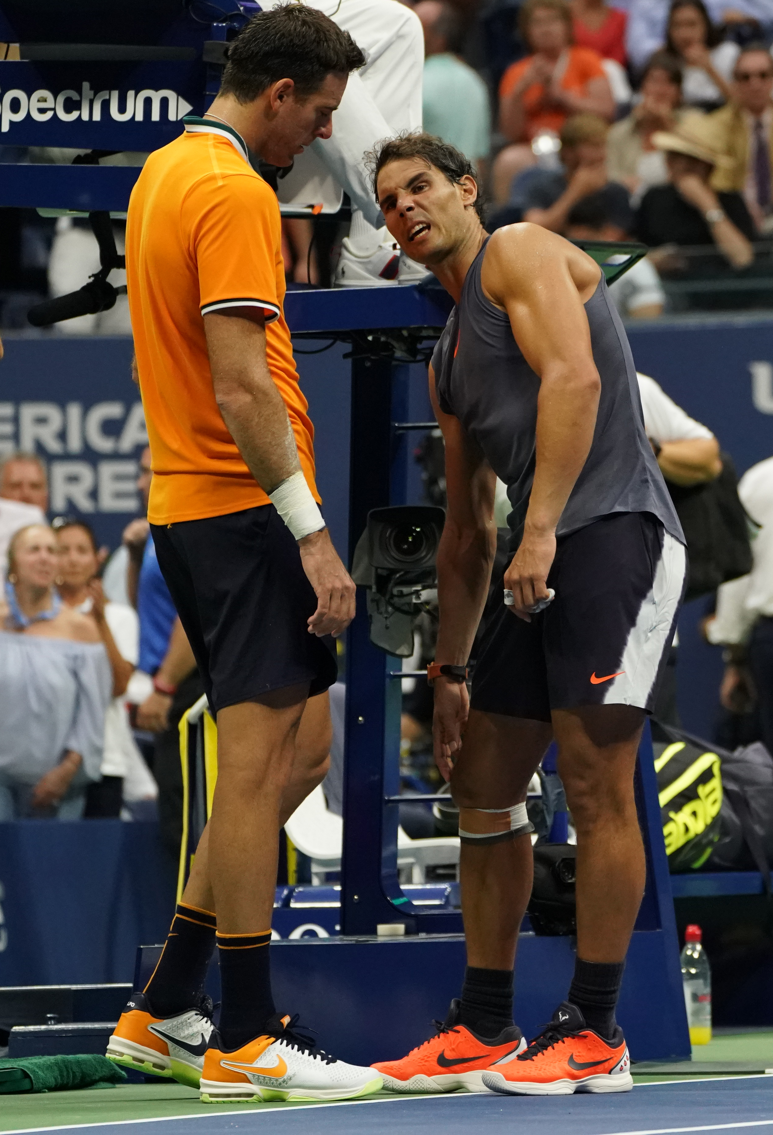 Nadal abandona por lesión y Del Potro va a la final del US Open - 000-18y02g