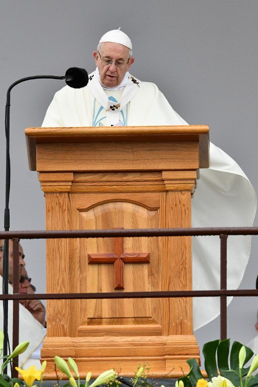 El papa Francisco honra a víctimas del holocausto en Lituania - 000-19d8wu