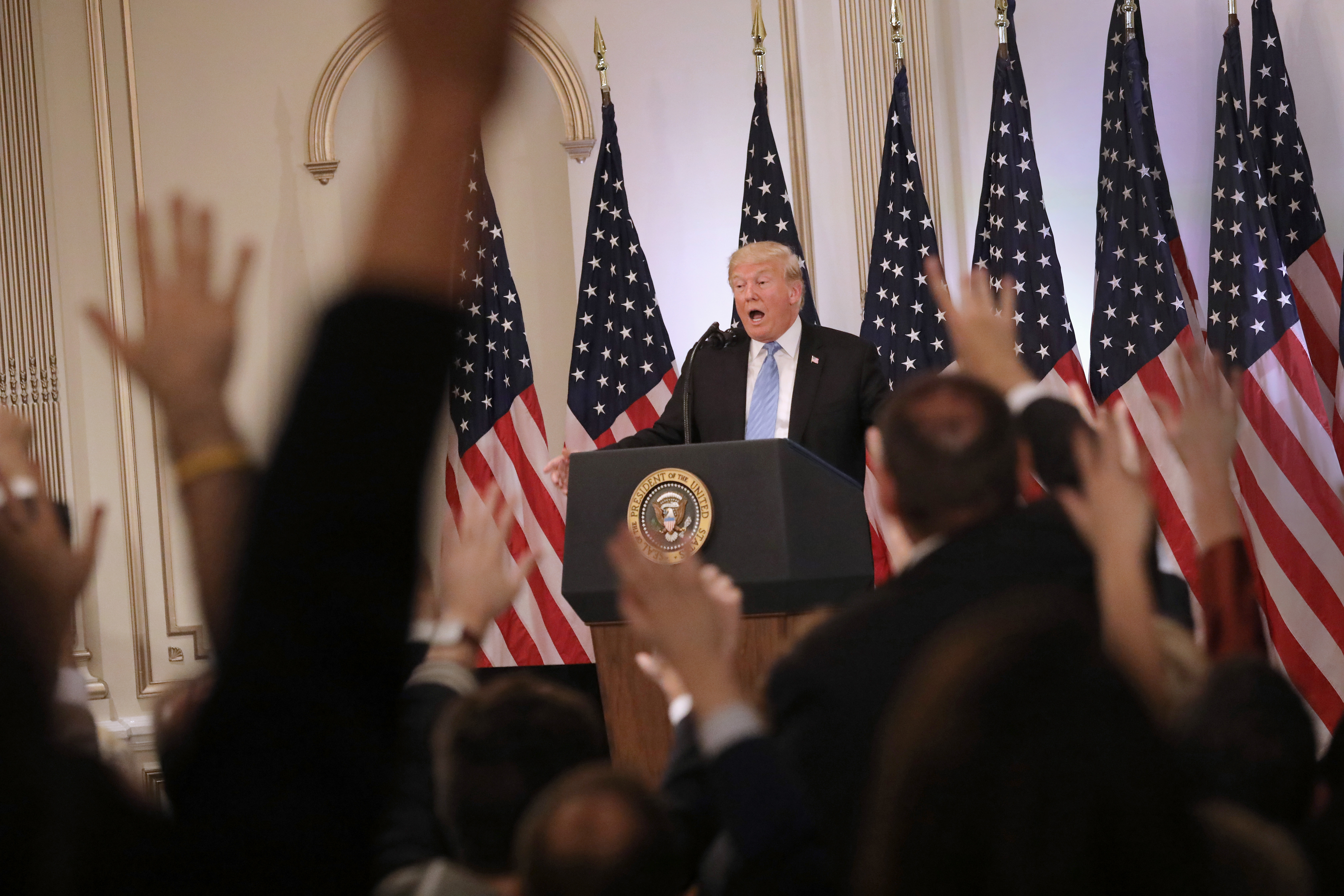 Donald Trump defiende a Brett Kavanaugh ante la prensa