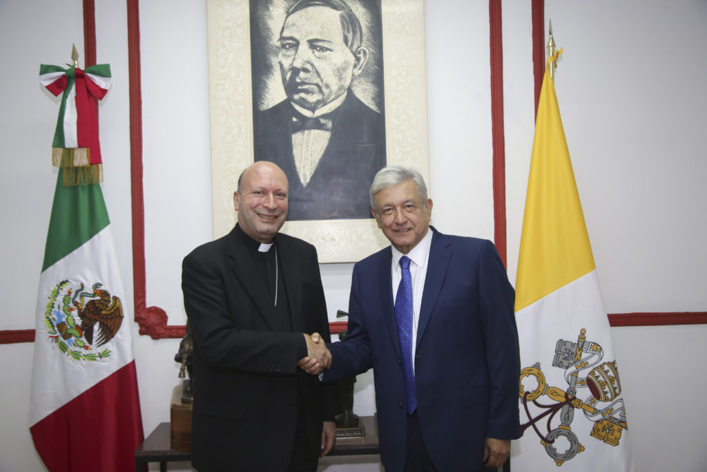 Nuncio apostólico Franco Coppola se reúne con AMLO - 10-septiembre-2018-lopez-obrador-franco-coppola-02-1024x683