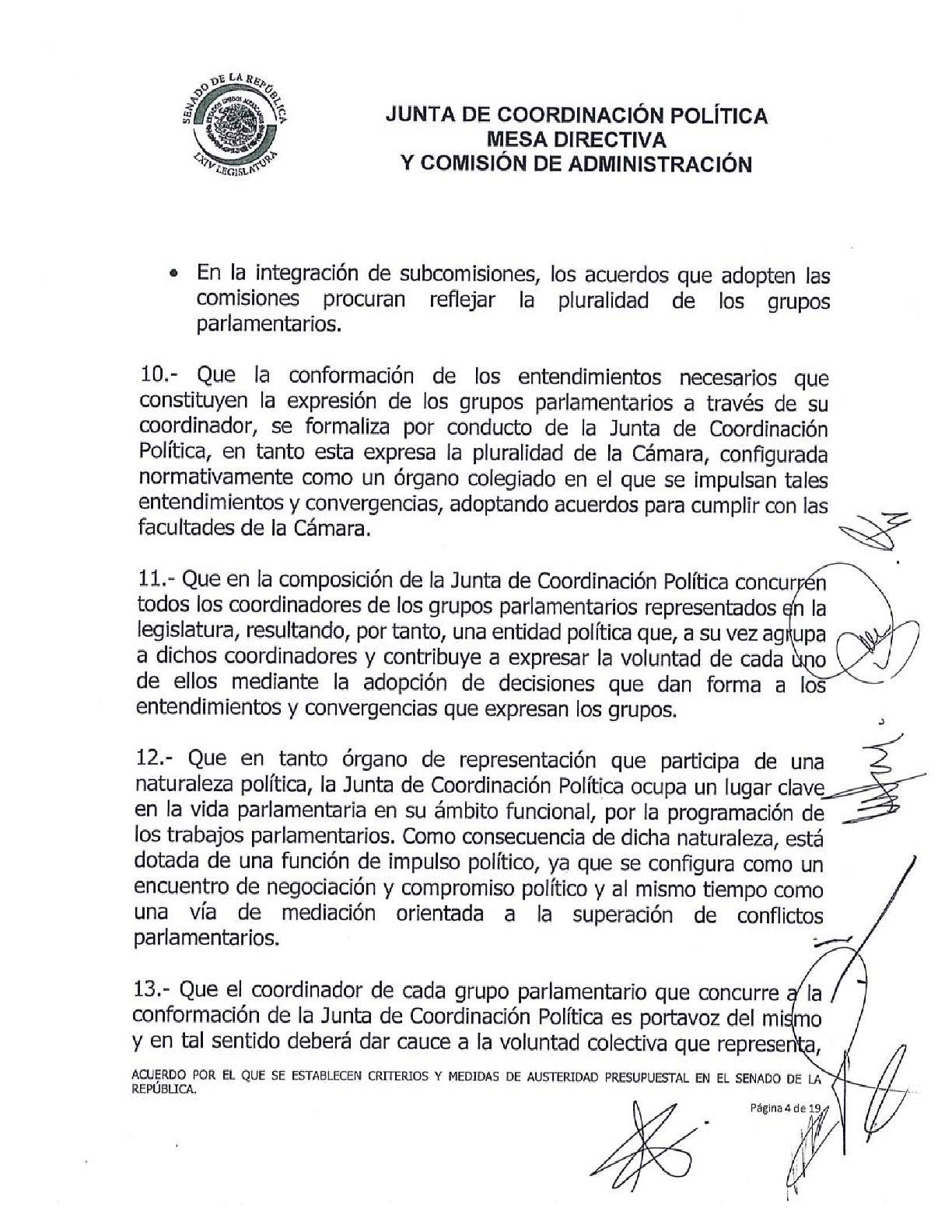 Senado aprueba criterios de austeridad de Morena - acuerdo-sobre-las-medidas-de-austeridad-presupuestal-004
