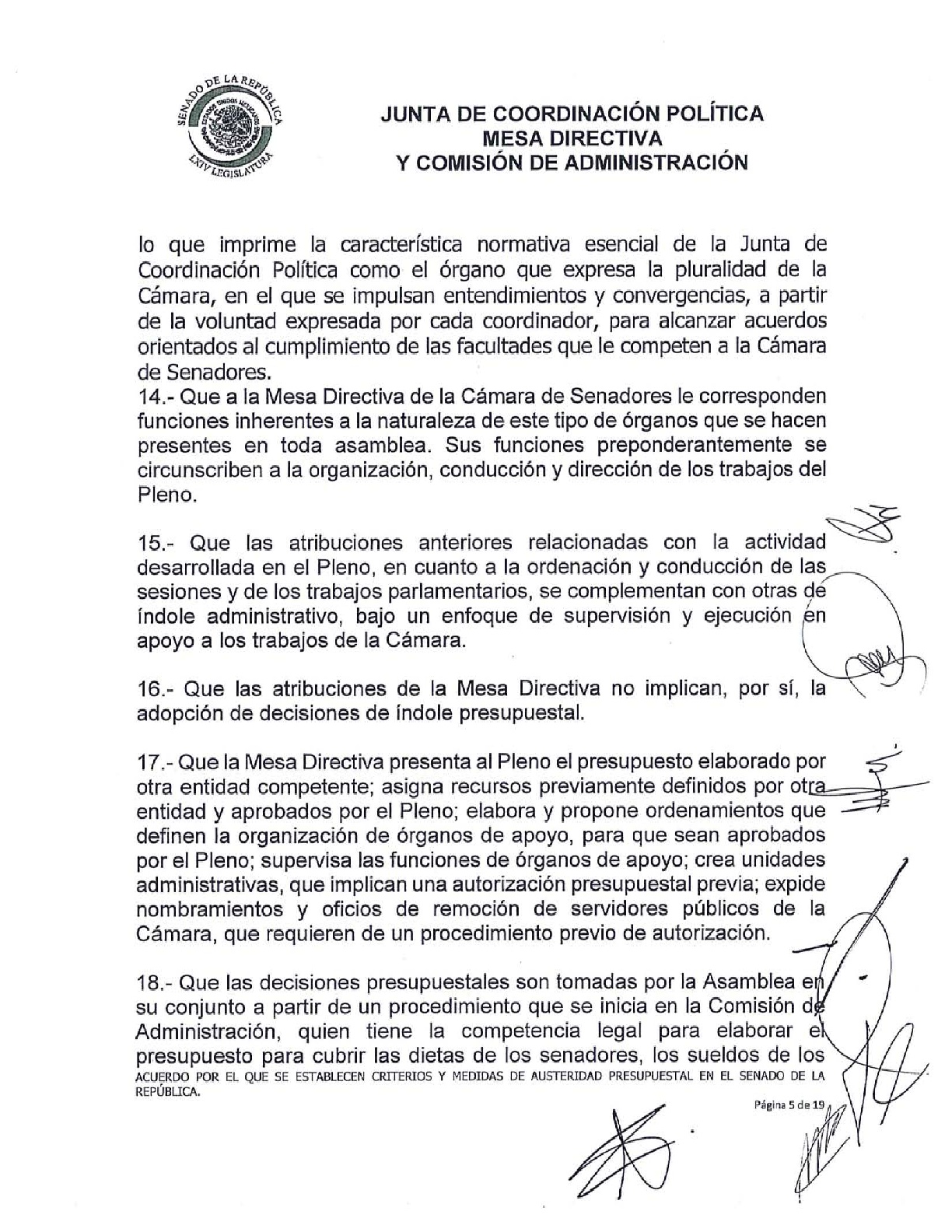 Senado aprueba criterios de austeridad de Morena - acuerdo-sobre-las-medidas-de-austeridad-presupuestal-005