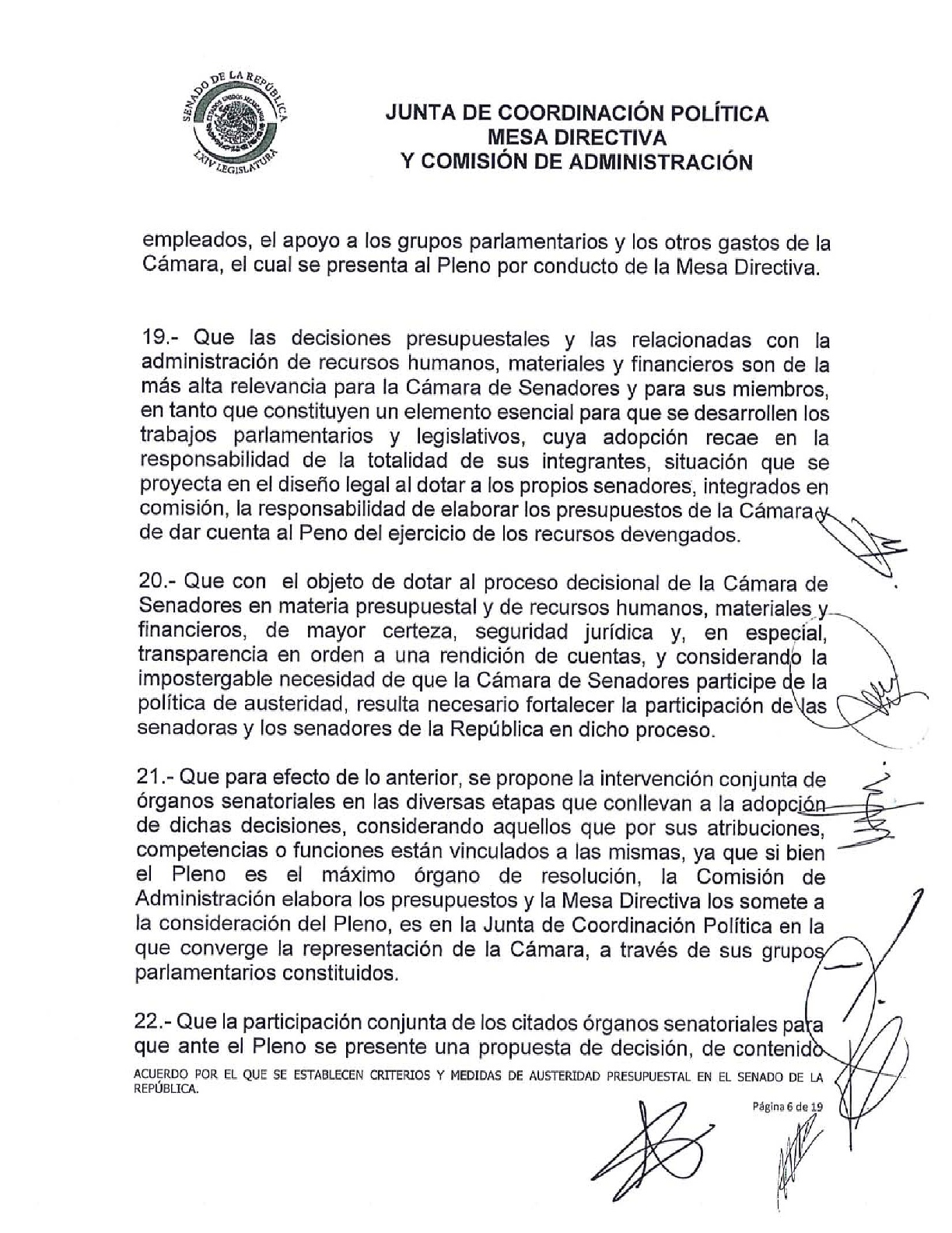 Senado aprueba criterios de austeridad de Morena - acuerdo-sobre-las-medidas-de-austeridad-presupuestal-006
