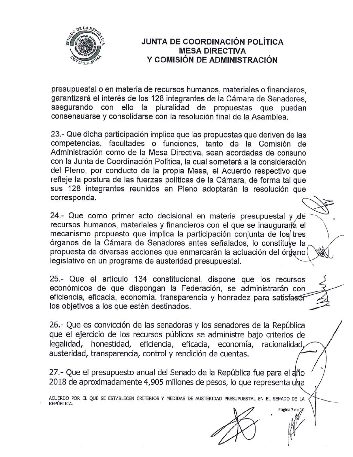 Senado aprueba criterios de austeridad de Morena - acuerdo-sobre-las-medidas-de-austeridad-presupuestal-007