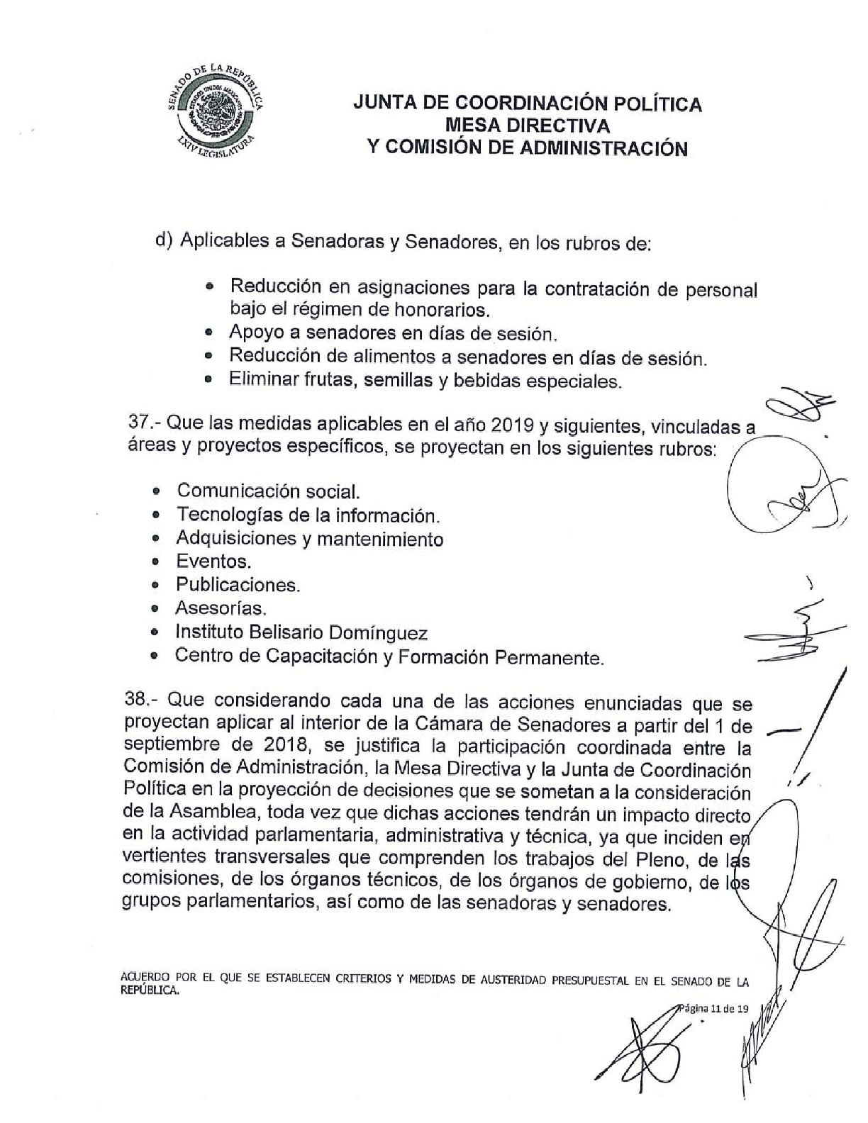 Senado aprueba criterios de austeridad de Morena - acuerdo-sobre-las-medidas-de-austeridad-presupuestal-011