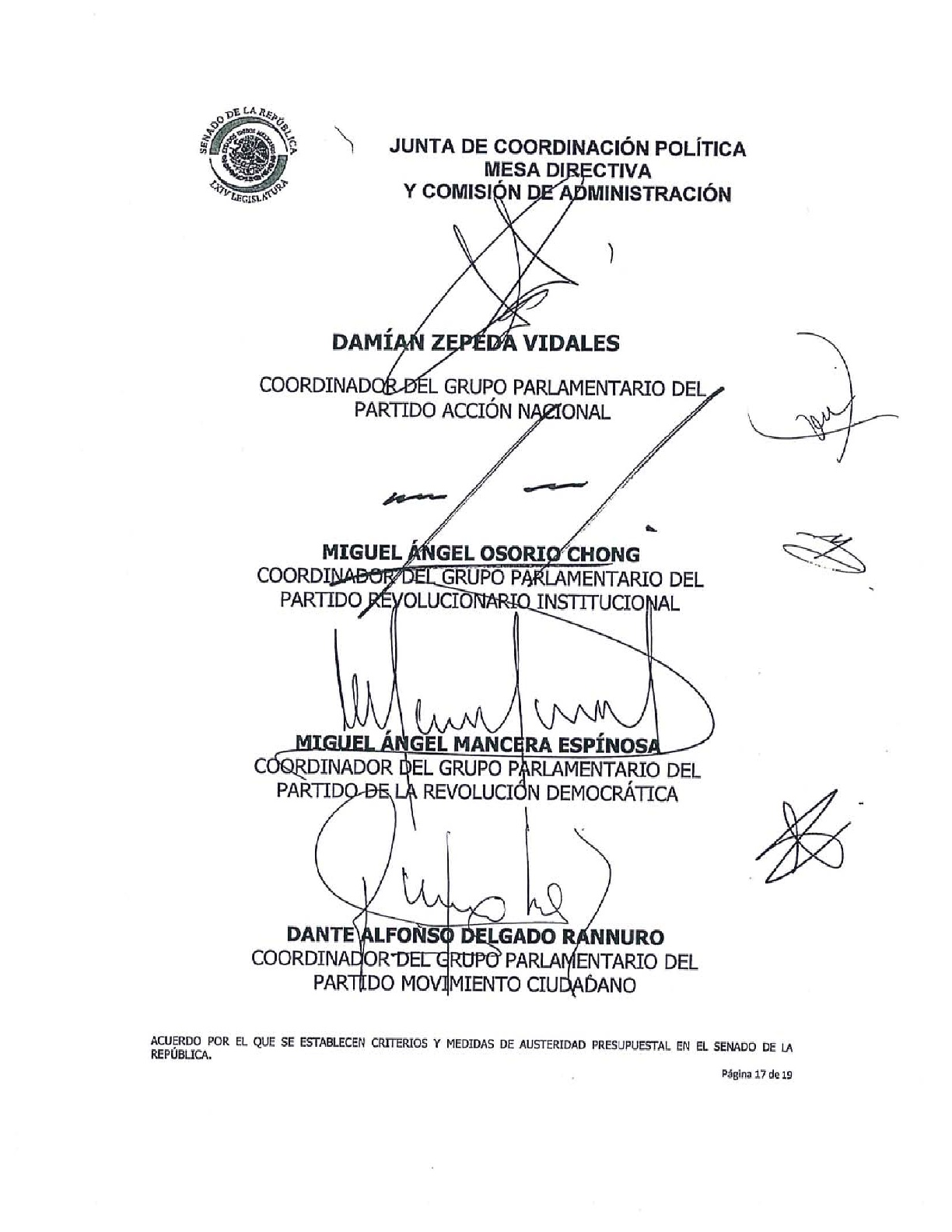 Senado aprueba criterios de austeridad de Morena - acuerdo-sobre-las-medidas-de-austeridad-presupuestal-017