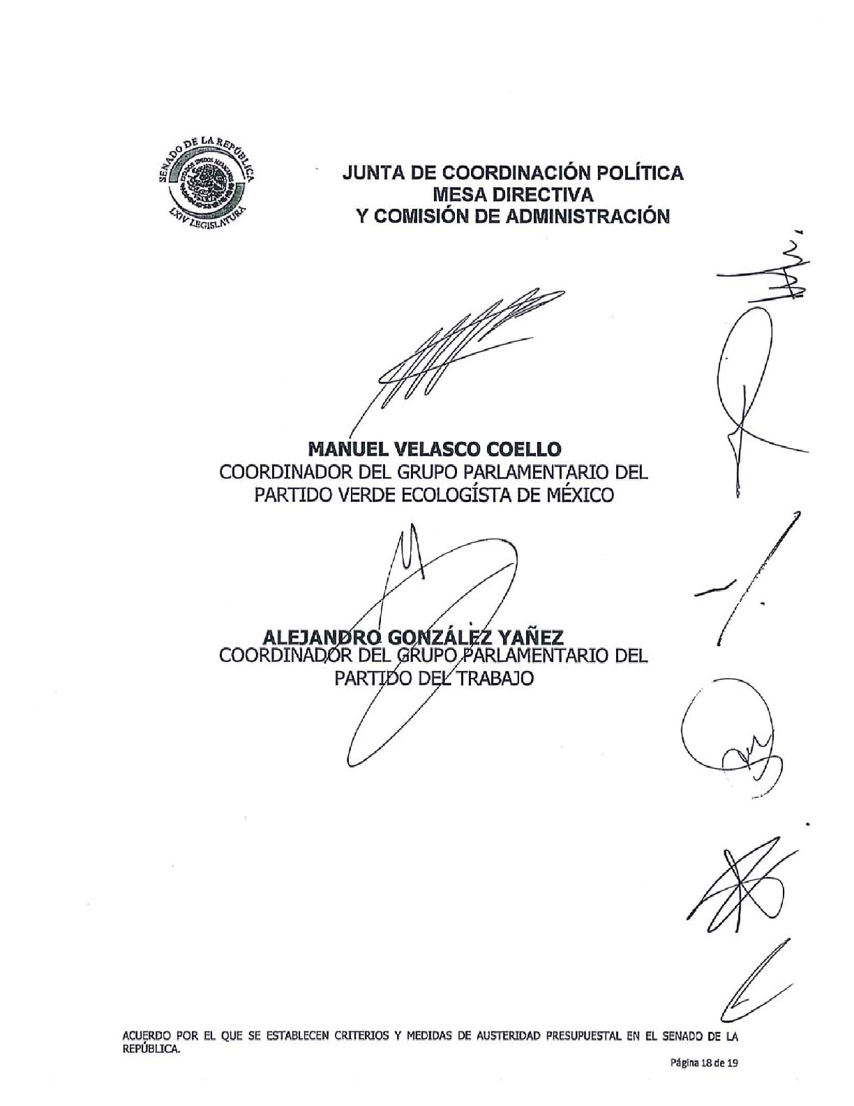 Senado aprueba criterios de austeridad de Morena - acuerdo-sobre-las-medidas-de-austeridad-presupuestal-018