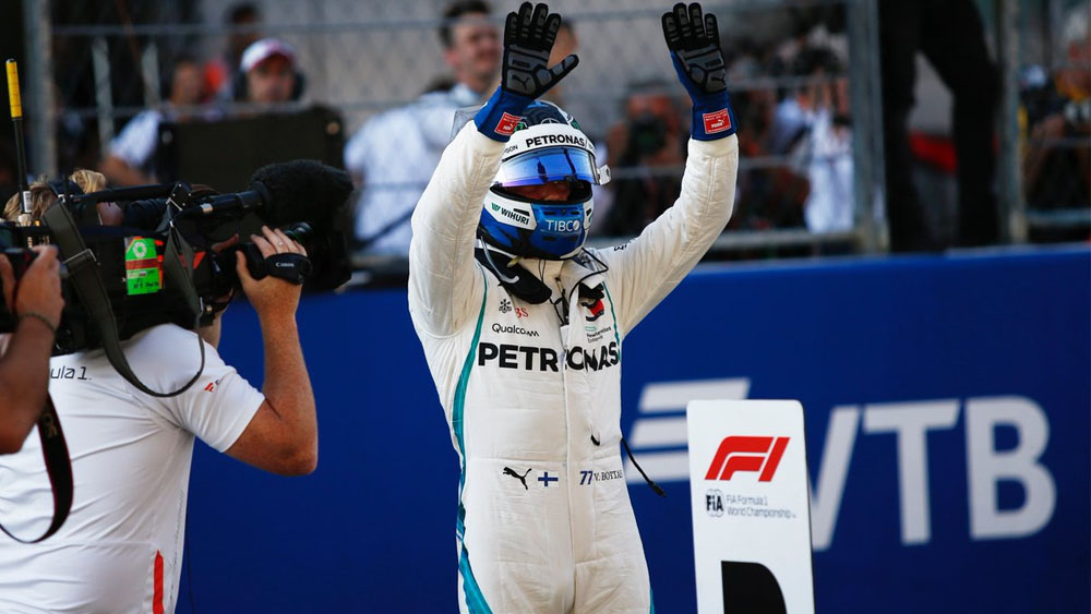 Valtteri Bottas logra la pole del GP de Rusia