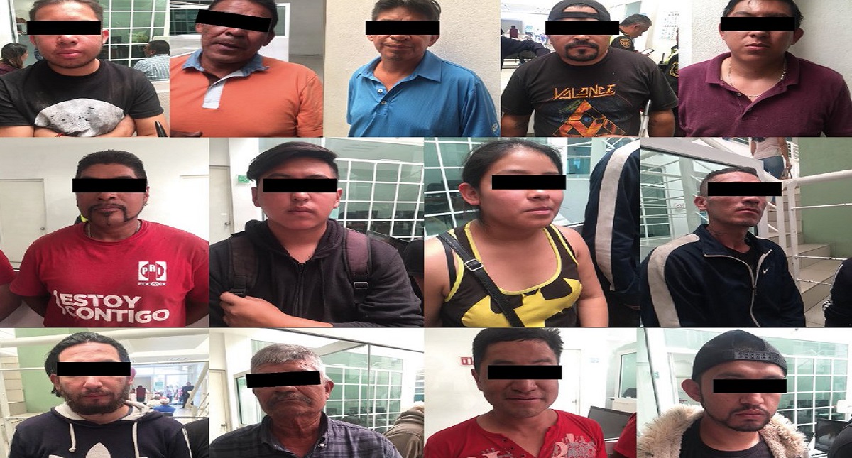 Caen 12 hombres y una mujer por robo en bar de Ecatepec