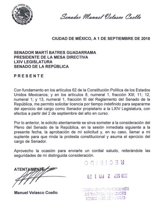 Manuel Velasco pide licencia como senador - captura-de-pantalla-2018-09-04-a-las-102431