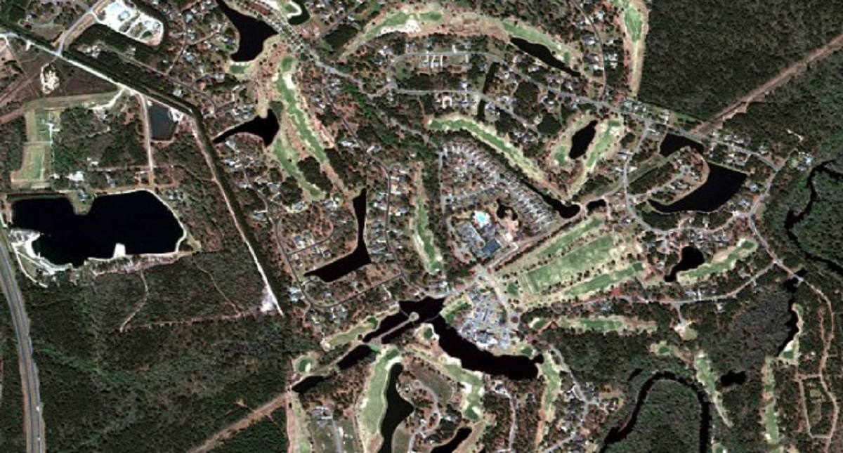 Imágenes satelitales muestran daños de Florence en Carolina del Norte - ciudad-antes