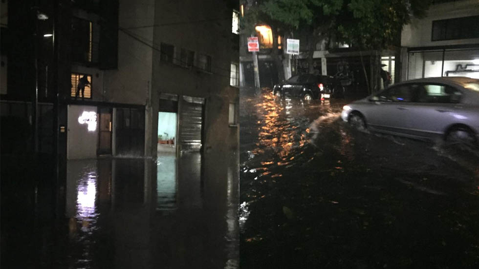 Tormenta deja afectaciones en la Ciudad de México