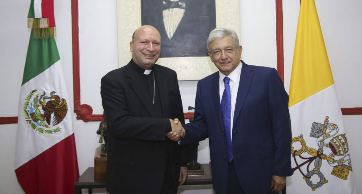 Nuncio apostólico Franco Coppola se reúne con AMLO Nuncio apostólico Franco Coppola se reúne con AMLO