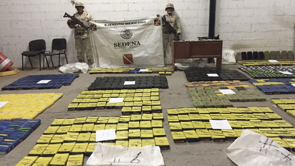 Ejército asegura 478 kilos de cristal en Sonora