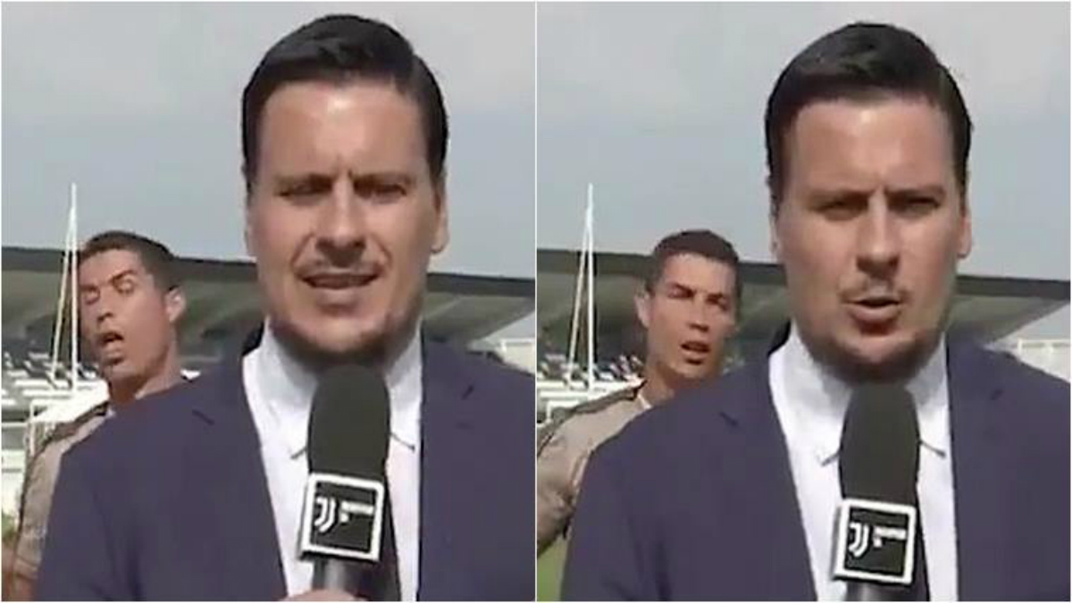 #Video Cristiano Ronaldo se burla de reportero #Video Cristiano Ronaldo se burla de reportero