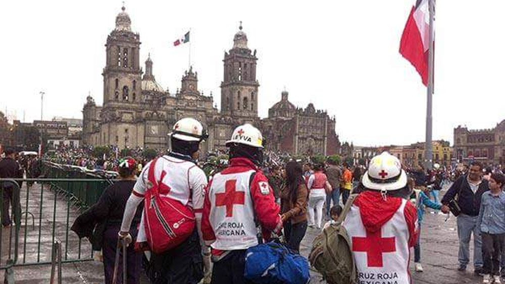 Cruz Roja aplica operativo por fiestas patrias en la Ciudad de México