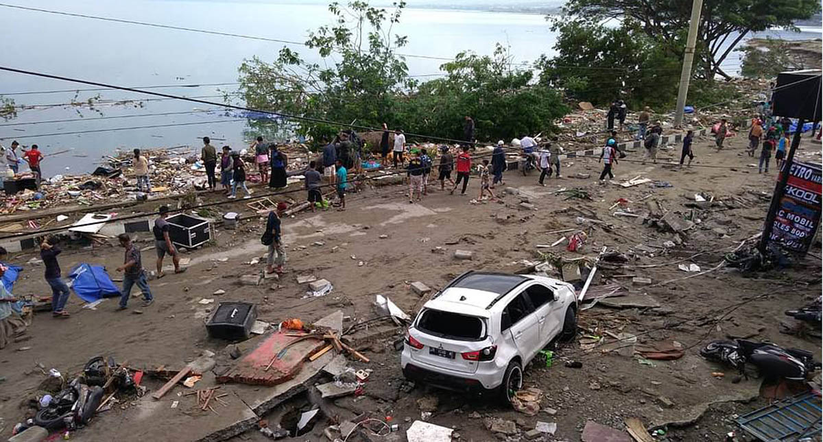 #Video La devastación del terremoto y tsunami en Indonesia