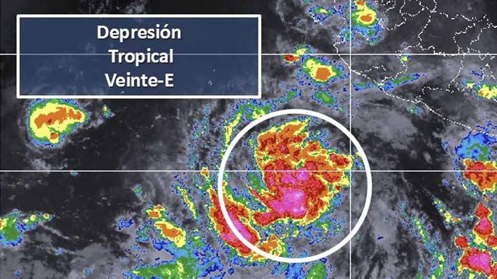 Se forma depresión tropical al suroeste de las costas de Colima