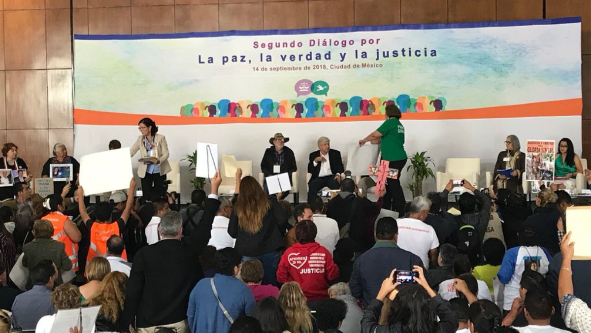 Familiares de desaparecidos demandan justicia a López Obrador Familiares de desaparecidos demandan justicia a López Obrador